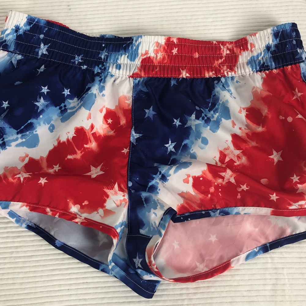 OP track running shorts junior (7-9) med patriotic